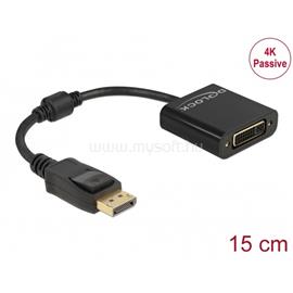 DELOCK 61023 DisplayPort 1.2 apa - DVI 4K anya passzív fekete adapter DL61023 small