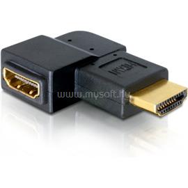 DELOCK 65076 HDMI M/F adapter, átalakító 90°jobb fekete DL65076 small