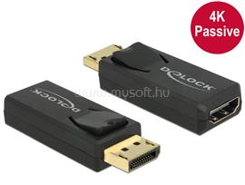 DELOCK Adapter Displayport 1.2-dugós csatlakozó > HDMI-csatlakozóhüvely 4K passzív, fekete DL65571 small