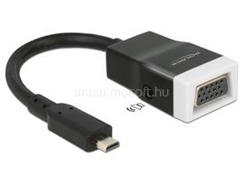 DELOCK Adapter HDMI-micro D dugó > VGA hüvely audióval DL65589 small