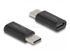 DELOCK Adapter SuperSpeed USB 10 Gb/s (USB 3.2 Gen 2) USB Type-C dugasz-alj portímélővel fekete DL60034 small