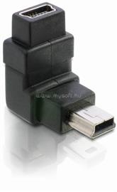 DELOCK Adapter USB-B mini 5tűs apa/anya 90 , derékszögű, nikkel bevonat DL65096 small