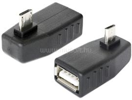 DELOCK adapter USB micro-B apa > USB 2.0-A anya, OTG, 90 -ban forgatott DL65474 small