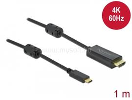 DELOCK Aktív USB Type-C  - HDMI kábel (DP Alt Mode) 4K 60 Hz 1 méter hosszú DL85969 small