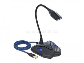 DELOCK Asztali USB csatlakozású hattyúnyak mikrofon játékhoz némító gombbal DL66330 small