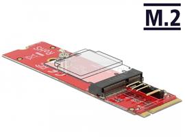 DELOCK Átalakító M.2 kulcs M apa > M.2 kulcs E csatlakozóhely USB és PCIe modulokhoz DL63343 small