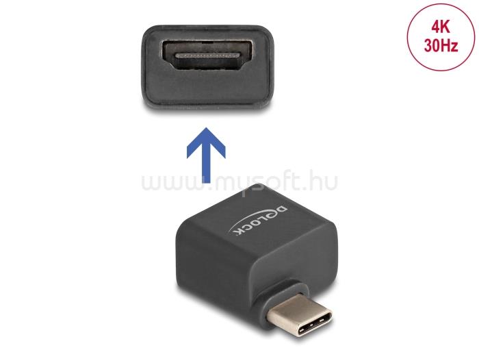 DELOCK Átalakító USB Type-C male > HDMI female (DP Alt Mode) 4K kis méretű