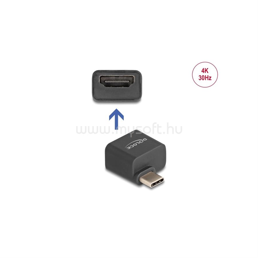 DELOCK Átalakító USB Type-C male > HDMI female (DP Alt Mode) 4K kis méretű