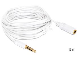 DELOCK audio sztereo Jack 3.5 mm apa / anya IPho 4 pin kábel, 5 m DL84484 small
