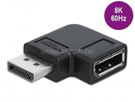 DELOCK DisplayPort 1.4 adapter csatlakozó aljzathoz 90   -kal balra dőlve 8K 60 Hz DL66296 small