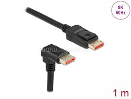 DELOCK DisplayPort kábel egyenes csatlakozódugóval - csatlakozódugóval 90  ívelt lefelé 8K 60 Hz 1 m DL87050 small