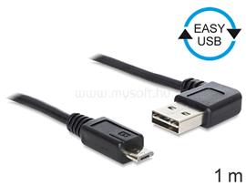 DELOCK EASY-USB 2.0 -A apa hajlított > USB 2.0 micro-B apa kábel, 1 m DL83382 small