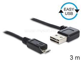 DELOCK EASY-USB 2.0 -A apa hajlított > USB 2.0 micro-B apa kábel, 3 m DL83384 small