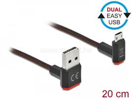 DELOCK EASY-USB 2.0 kábel A-típusú csatlakozódugó - EASY-USB Micro-B típusú csatlakozódugó DL85264 small