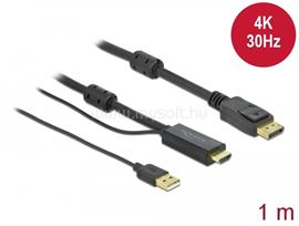 DELOCK HDMI    DisplayPort-kábel 4K 30 Hz 1 m DL85963 small