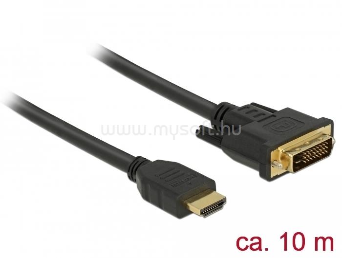 DELOCK HDMI - DVI 24+1 kétirányú kábel 10 m