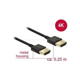 DELOCK HDMI kábel Ethernettel vékony - 0,25 m DL85117 small
