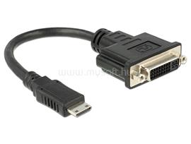 DELOCK HDMI mini-C dugó - DVI 24+5 pol. aljzat átalakító, 20 cm kábel DL65564 small