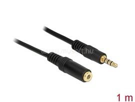 DELOCK Hosszabbító kábel Audio Stereo Jack 3.5 mm apa/ anya IPhone 4 pin 1 m DL84666 small