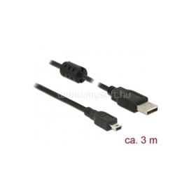 DELOCK KAB 84915 USB 2.0 A dugó > USB 2.0 Mini B dugó fekete - 3 m DL84915 small