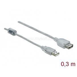 DELOCK Kábel - 82244 (USB-A 2.0 -> USB-A 2.0 hosszabitó kábel, apa/anya, 0,3m) DL82244 small