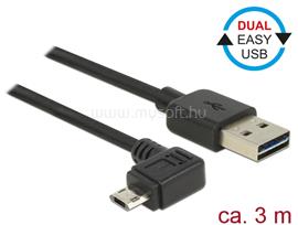 DELOCK Kábel, EASY-USB 2.0-s A-típusú csatlakozódugó > EASY-USB 2.0-s Micro-B típusú csatlakozódugó, DL83854 small