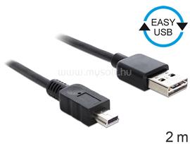 DELOCK Kábel, EASY-USB 2.0-s A-típusú csatlakozódugó > USB 2.0-s Mini-B-típusú csatlakozódugó, 2 m, DL85554 small