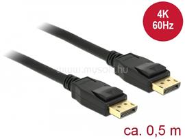 DELOCK Kábel Displayport 1.2 dugó > Displayport dugó 4K 60 Hz 0,5 m DL85506 small