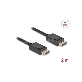 DELOCK kábel DisplayPort male / male összekötő 8K 60Hz 40 Gbps 2m DL80493 small