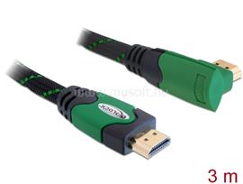 DELOCK Kábel High Speed HDMI típusú Ethernet   HDMI A dugós > HDMI A dugós derékszögű 4K 3 m DL82953 small