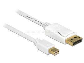 DELOCK Kábel mini Displayport dugó > Displayport dugó 5 m, fehér DL83484 small