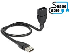 DELOCK kábel USB 2.0 A apa > A anya ShapeCable 0,5 m DL83499 small