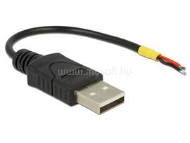 DELOCK Kábel USB 2.0 A-típusú csatlakozódugóval > 2 db nyitott vezetékkel, 10 cm Raspberry Pi DL85250 small