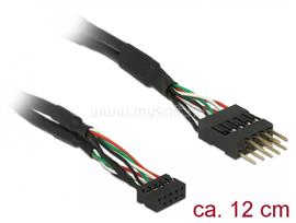 DELOCK Kábel USB 2.0-s csatlakozóhüvellyel, 2,00 mm, 10 tu > USB 2.0-s csatlakozódugó, 2,54 mm DL41977 small