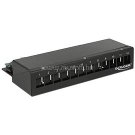 DELOCK keystone szerelődoboz fekete 12 port DL43339 small