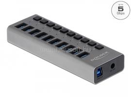 DELOCK Külső SuperSpeed USB hub 10 bemenettel és kapcsolóval DL63670 small