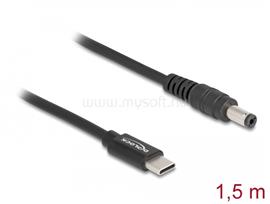 DELOCK Laptop töltőkábel USB Type-C  apa - 5,5 x 2,1 mm apa DL87977 small