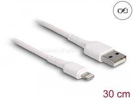 DELOCK Lightning USB töltő kábel iPhone , iPad , iPod  eszközökhöz fehér 30 cm DL87866 small