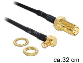 DELOCK MMCX csatlakozódugó > RP-SMA Jack adapter, 320 mm DL88472 small