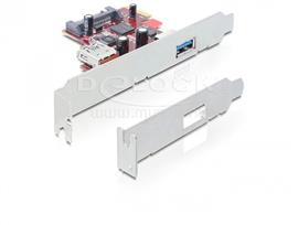 DELOCK PCI Express Card > 1 x külső 1 x belső USB 3.0 DL89273 small