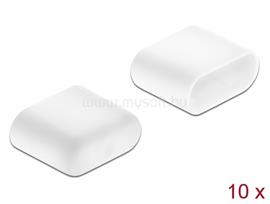 DELOCK Porvédő USB Type-C  dugóhoz, 10 darab, fehér DL64096 small