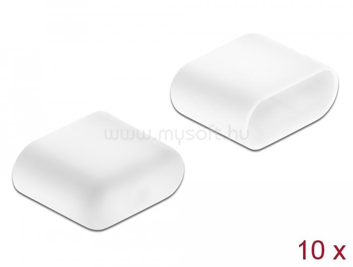 DELOCK Porvédő USB Type-C  dugóhoz, 10 darab, fehér