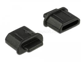 DELOCK Porvédő HDMI micro-D típusú kimenethez fogantyúval 10 db fekete DL64031 small