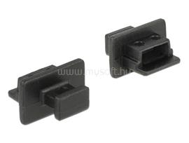 DELOCK Porvédő USB 2.0 Mini-B típusú kimenethez fogantyúval 10 db fekete DL64011 small