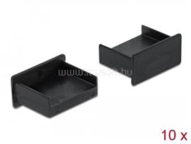 DELOCK Porvédő USB-A típusú kimenethez fogantyú nélkül 10 darab fekete DL64102 small