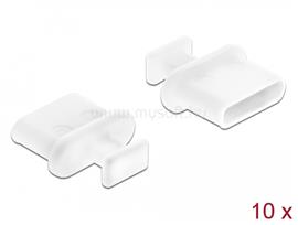 DELOCK Porvédő USB-C típusú kimenethez fogantyúval 10 db fehér DL64094 small