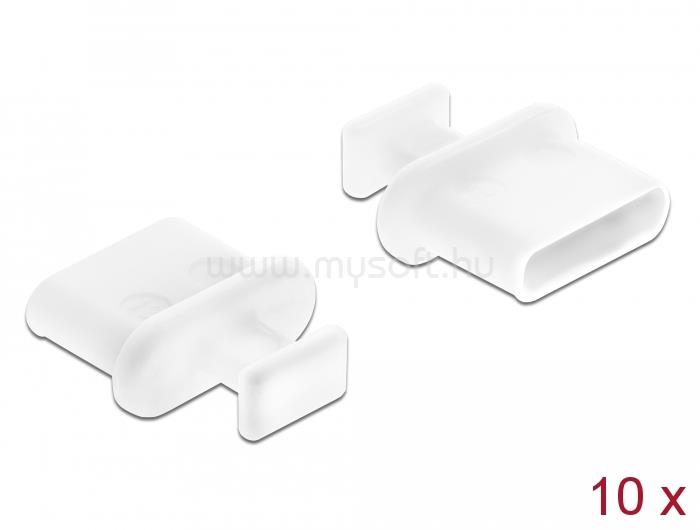 DELOCK Porvédő USB-C típusú kimenethez fogantyúval 10 db fehér