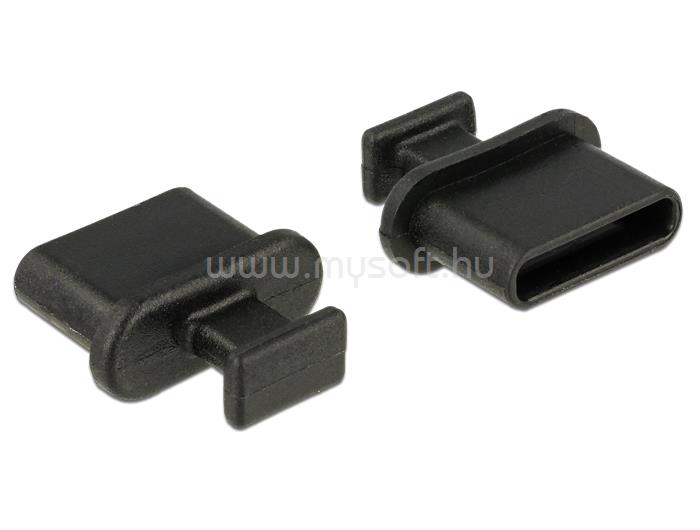 DELOCK Porvédő USB-C típusú kimenethez fogantyúval 10 db fekete