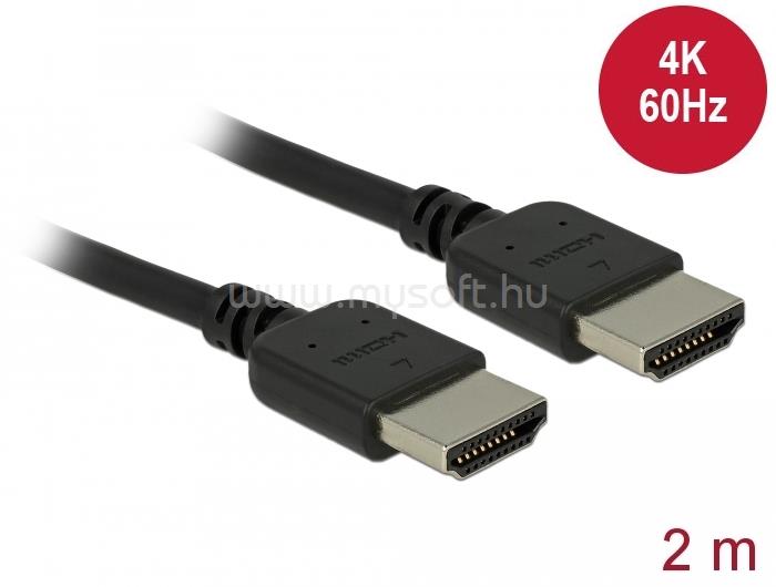 DELOCK Prémium HDMI kábel 4K 60 Hz 2 m