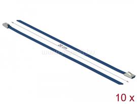 DELOCK rozsdamentes acél kábelkötegek hossza 200 x szélesség 4,6 mm kék 10 db. DL18793 small